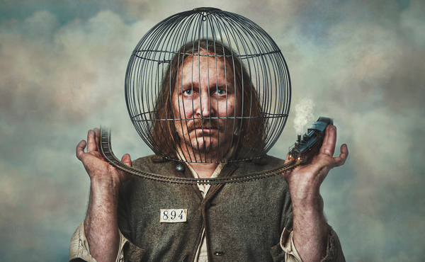 Föreställningsbild för Jernbanan, ett gästspel av Västerbottensteatern på Teater Västernorrland