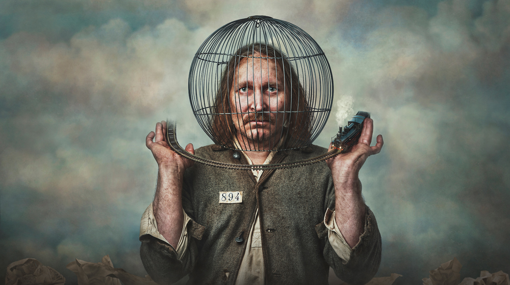 Föreställningsbild för Jernbanan, ett gästspel av Västerbottensteatern på Teater Västernorrland